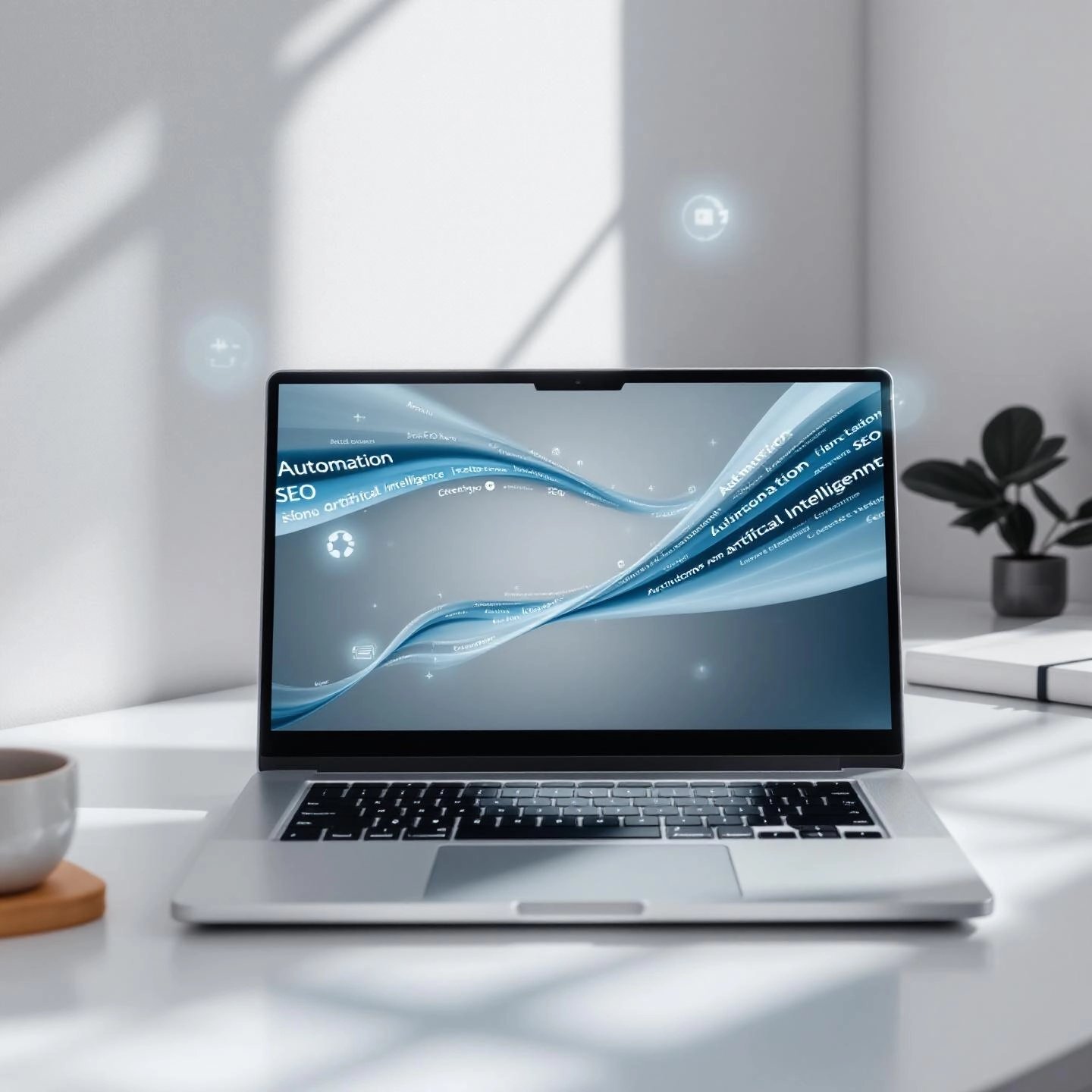 ai article writer generating content in a digital workspace
