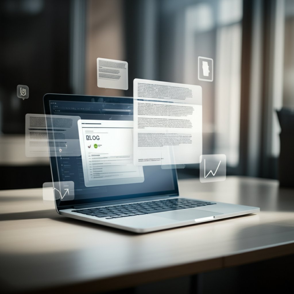 strategic blog post planning and optimization workspace