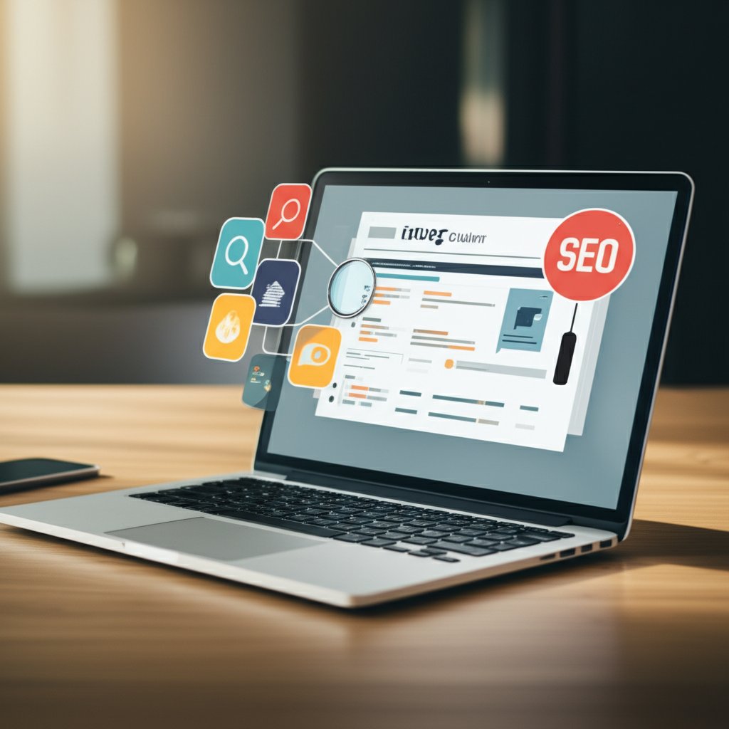 a workspace setup for writing seo friendly blog posts with structured outlines and seo tools