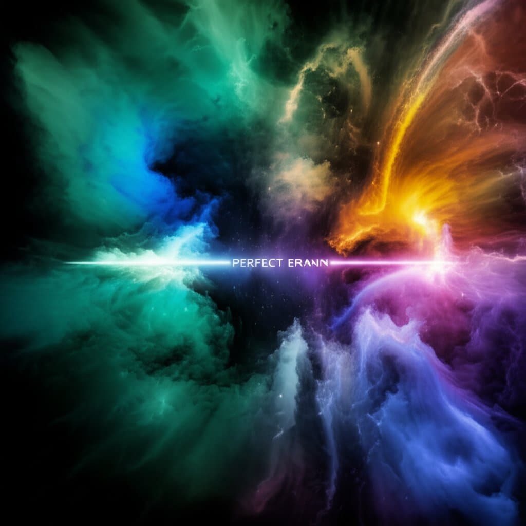 conceptual art showing colorful ideas merging into a single clear brand tagline